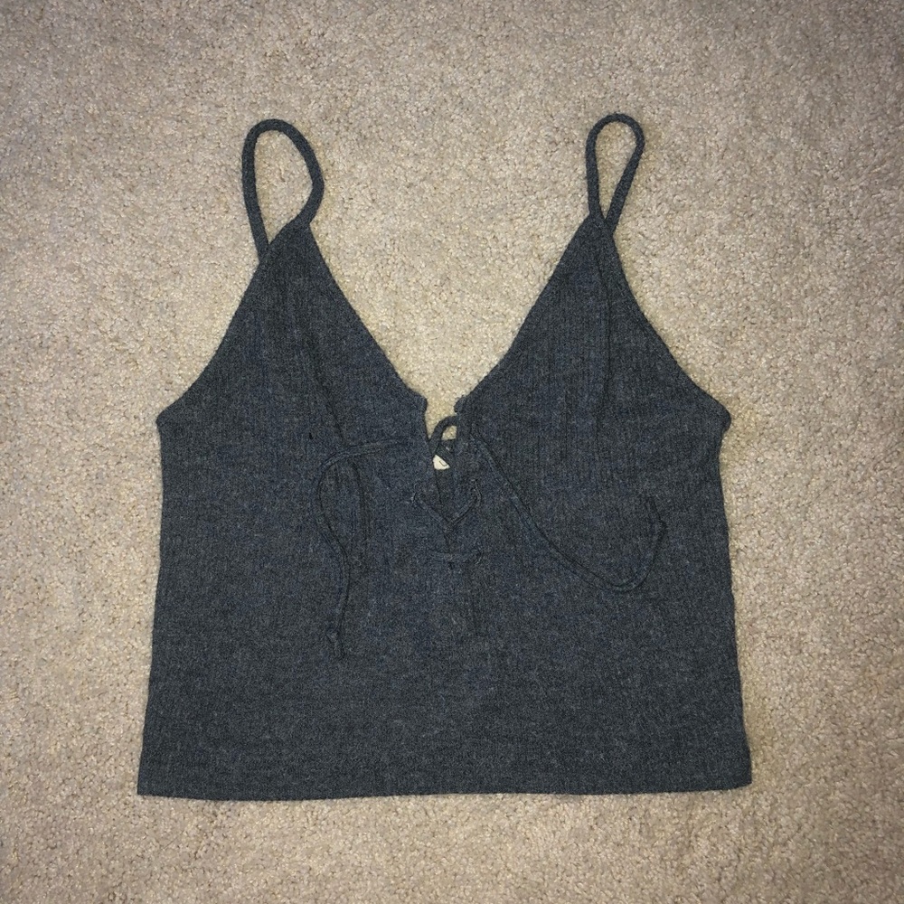 Lace-up Crop Top